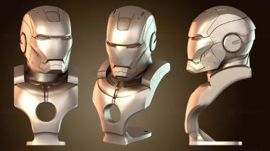 3D модель КУЛЬТОВЫЙ бюст ЖЕЛЕЗНОГО ЧЕЛОВЕКА (STL)