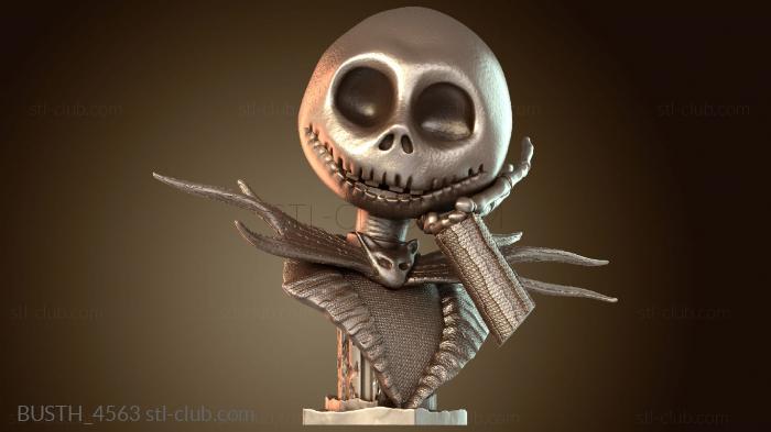 Бюсты монстры и герои Jack Skellington with bust