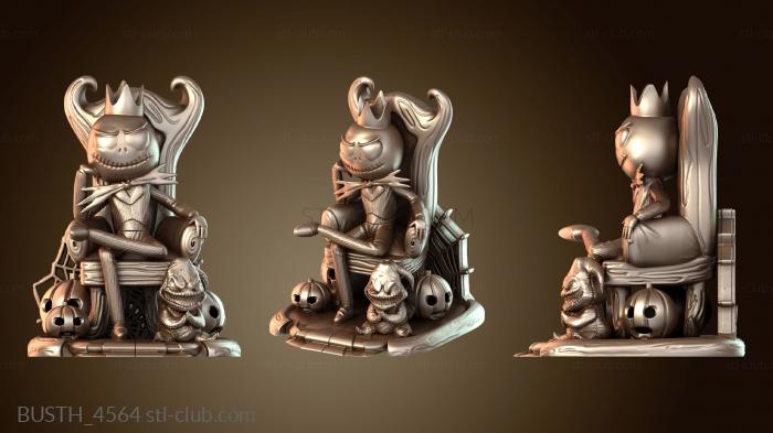 Бюсты монстры и герои Jack Skellington with Oogie Boogie