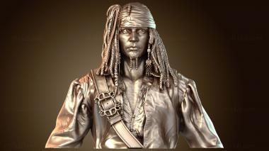 3D model Jack Sparrow Bust (STL)