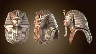 3D model King Tutankhamun Bust (STL)