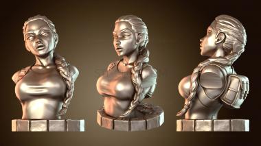 3D мадэль Бюст Лары Крофт (STL)