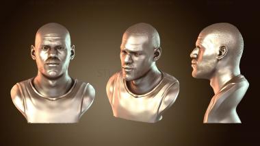 3D модель Бюст Ле Брона Джеймса (STL)