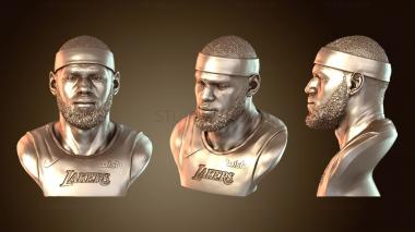 3D мадэль Леброн Джеймс Бюст (STL)