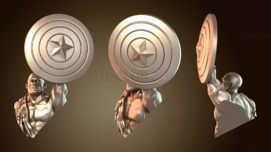 3D мадэль Бюст Капитана Америки из Легиона (STL)