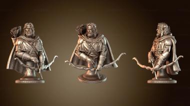 3D model Leonan half elven bust (STL)