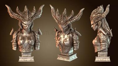3D мадэль Бюст Темной Лилит (STL)