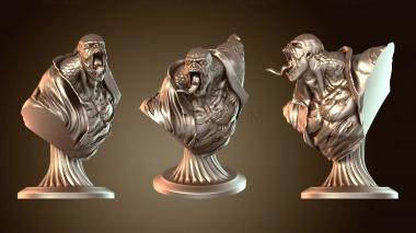 3D модель Бюст ящерицы лагарто (STL)