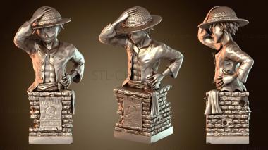 3D модель Классический бюст Луффи (STL)
