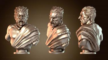 3D model Male Celtic Barbarian Bust (STL)