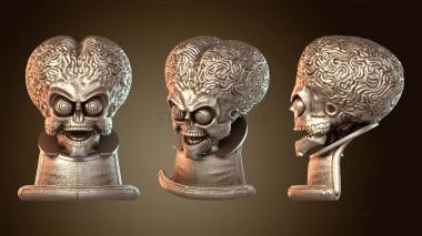 3D мадэль Марс атакует конфетную чашу (STL)