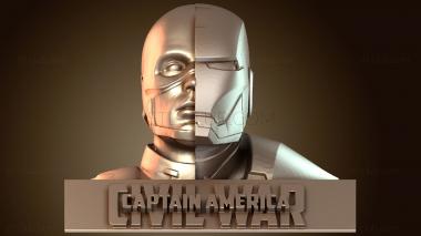3D model MARVELL Civil War Bust (STL)