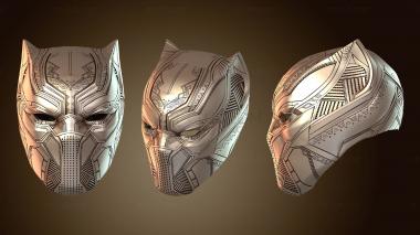 3D мадэль Маска Черная Пантера гражданская война Никко Шлем (STL)