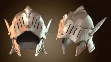 3D модель Тяжелый средневековый шлем (STL)