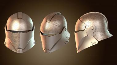 3D мадэль Лицевая пластина шлема коммандос Средневековой Республики (STL)