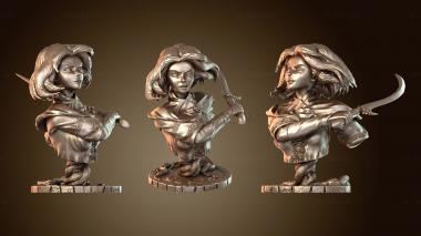 3D модель Бюст Мелины Элден с кольцом (STL)