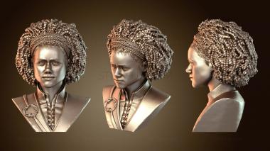 3D model Missandei Nathalie Emmanuel from Game Thrones Bust (STL)