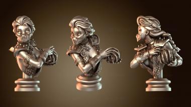 3D model Mortal kombat Elsa ANNA Sub Zero Bust (STL)