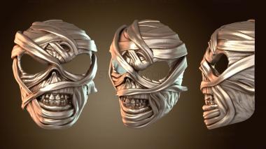 3D model Mummy Spooky Mask strap (STL)