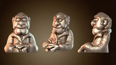 3D модель Маппетс Статлер Дедушка ЛМ (STL)