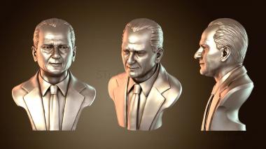 3D мадэль Мустафа Кемаль Ататюрк (STL)