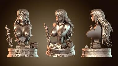 3D мадэль Анимированная монета «Бюст Нами» (STL)