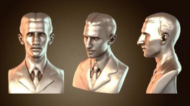 3D мадэль Бюст Николы Теслы (STL)