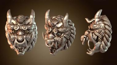 3D модель Маска Свирепого Они (STL)