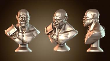 3D model Battle ORC Bust (STL)