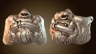 3D модель Маска орка и первобытный стимпанк (STL)