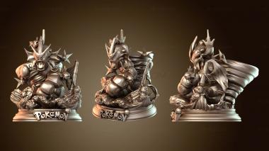 3D мадэль Диорама Покемон Гиарадос (STL)