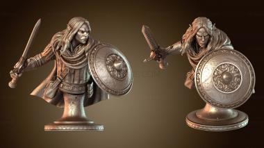 3D model Primal Athos Elf Hero Bust (STL)