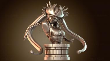 3D модель Пиратский цифровой бюст Харли Квинн (STL)