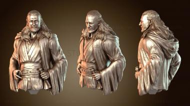 3D model Quin Gon Jinn Bust Star Wars (STL)