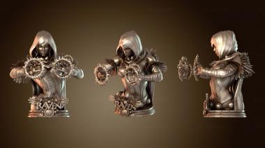 3D мадэль Бюст Ворона с капюшоном (STL)