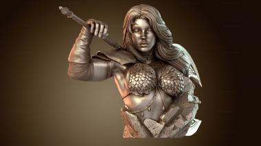 3D мадэль Axe redsonja bust (STL)