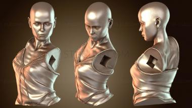 3D мадэль Ривер Тэм Торсо Лысый Бюст (STL)