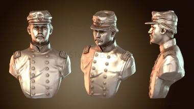 3D мадэль Роберт Гулд Шоу Генерал бюст (STL)