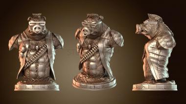3D model Rocksteady and Bebop Bust (STL)
