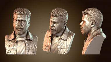 3D мадэль Рон Перлман в роли Клэя Морроу Баст Сид Наик (STL)