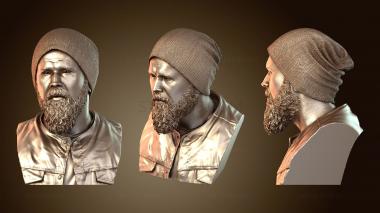 3D мадэль Райан Херст в роли Опи из «Сынов анархии» Сида Наика (STL)