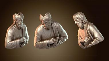3D model Saint with book (STL)