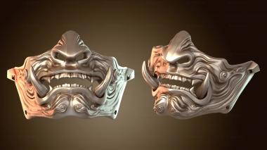 3D мадэль Sammaskmark самурайская маска (STL)