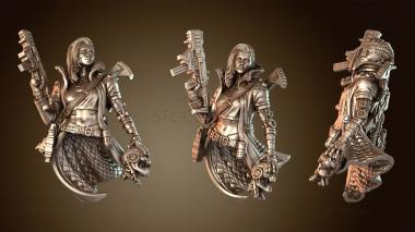 3D мадэль Бюст Сары Робот Хантер (STL)