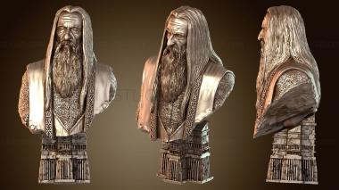 3D model Saruman bust (STL)
