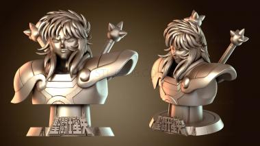3D model Sekai Dohko and Bust (STL)