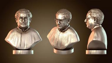 3D мадэль Портрет шейха Муджибура Рахмана (STL)