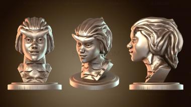 3D модель Бюст демоницы Синокэ (STL)