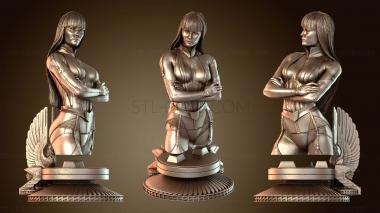 3D модель Стилизованный шелковый бюст призрака (STL)