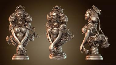 3D model Since Vampire Girl Bust (STL)